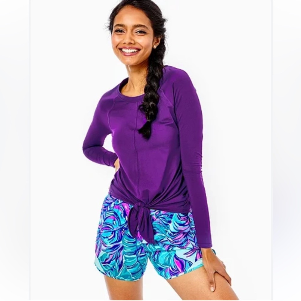 Lilly Pulitzer Luxletic Kiera UPF 50 Top Purple XS